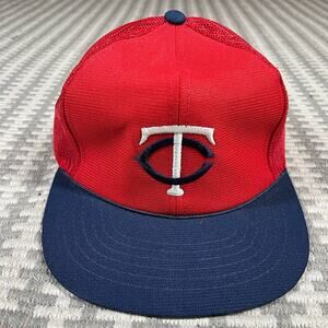 Vintage Minnesota Twins Mesh Trucker Snapback Hat by Sports Specialties Cap 90s